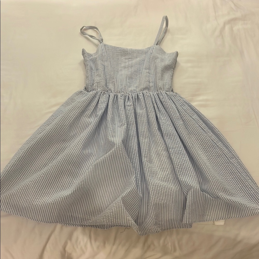 Blue Striped Dress
